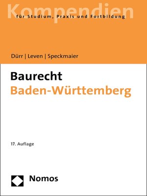 cover image of Baurecht Baden-Württemberg